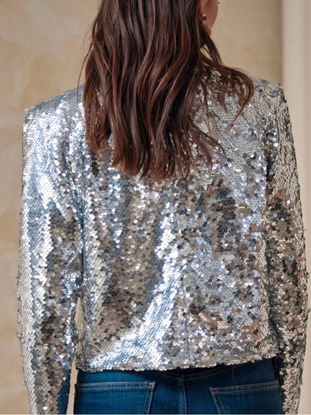 HUNTER BELL SILVER
SEQUINS LIBBY TOP - SIZE
SMALL - Picture 3 of 8